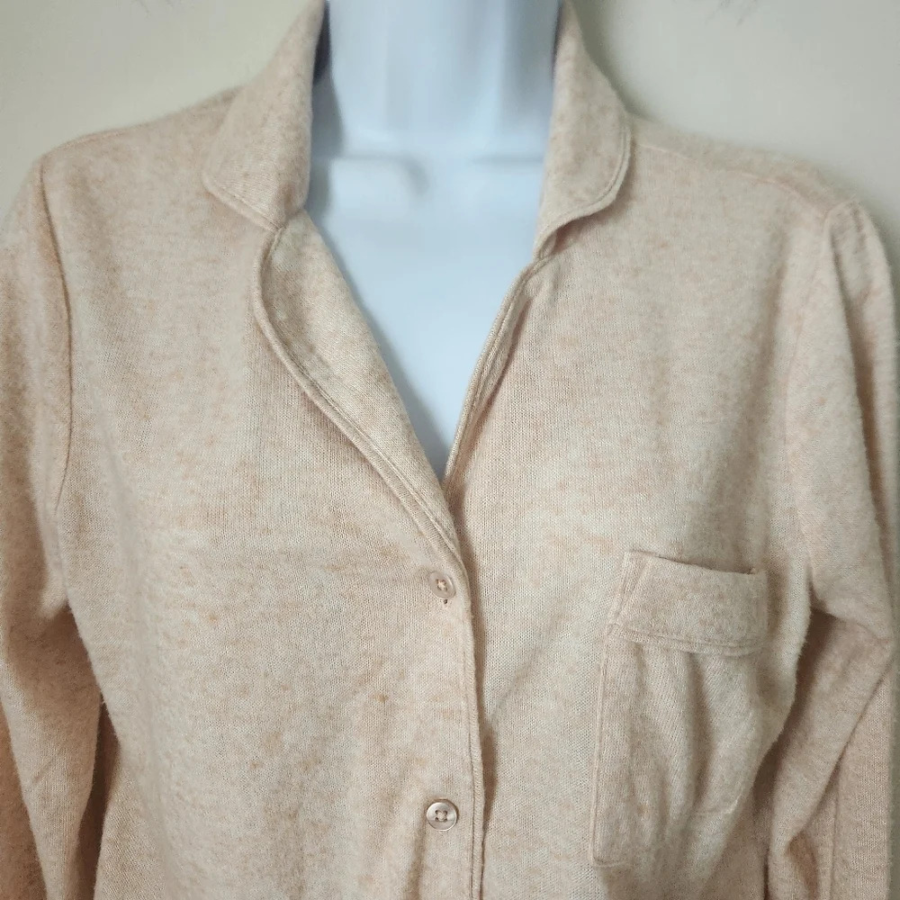 NWT Talbots Haven Well Within | Brushed Featherweight Knit Pajama Top - Sz S - Picture 2 of 12